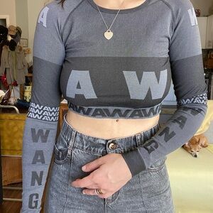 Alexander Wang x H&M Cropped Long Sleeve Top